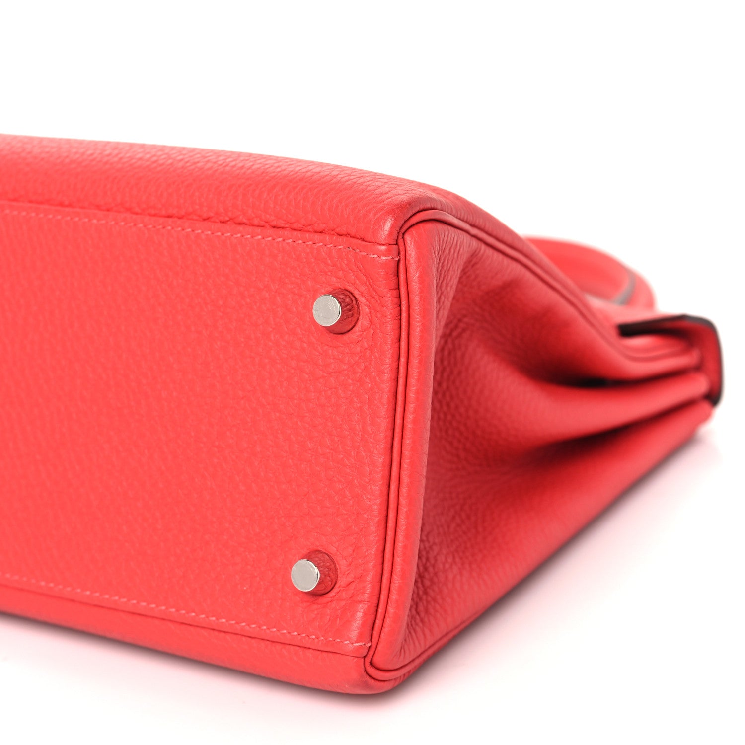 Hermes Togo Kelly Retourne 28 Rouge Pivoine 10 of 10