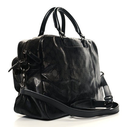 Gucci Imprime Monogram Medium Travel Bag Black 3 of 11
