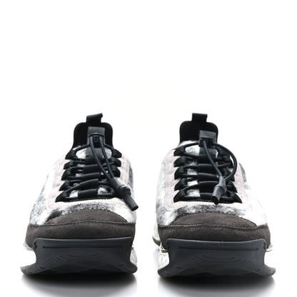Chanel Fabric Suede Calfskin CC Sneakers 40 Gray 2 of 8