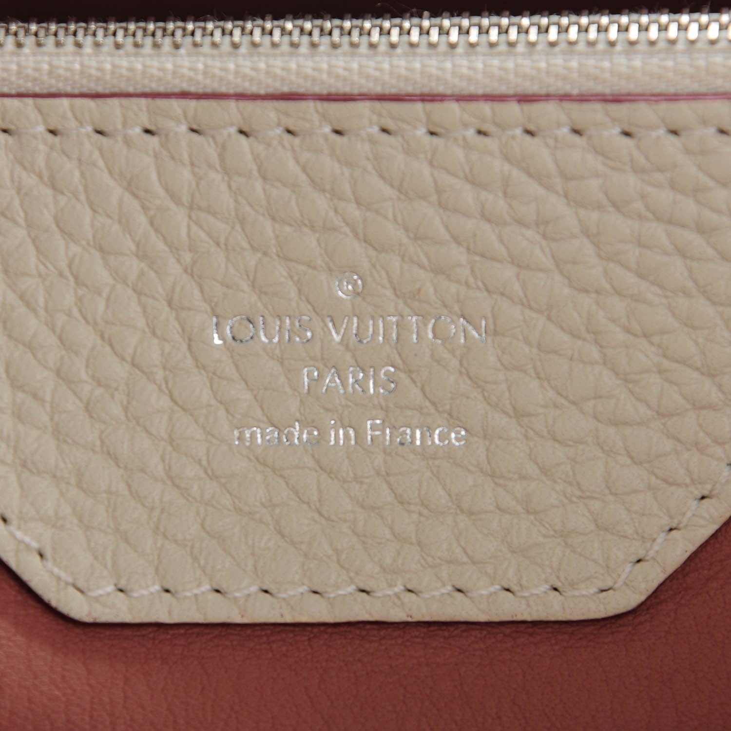 Louis Vuitton Taurillon Capucines GM Blanc Casse 6 of 7