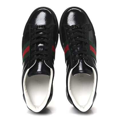 Gucci Crystal GG Monogram Web New Ace Sneakers 37.5 Black 2 of 11