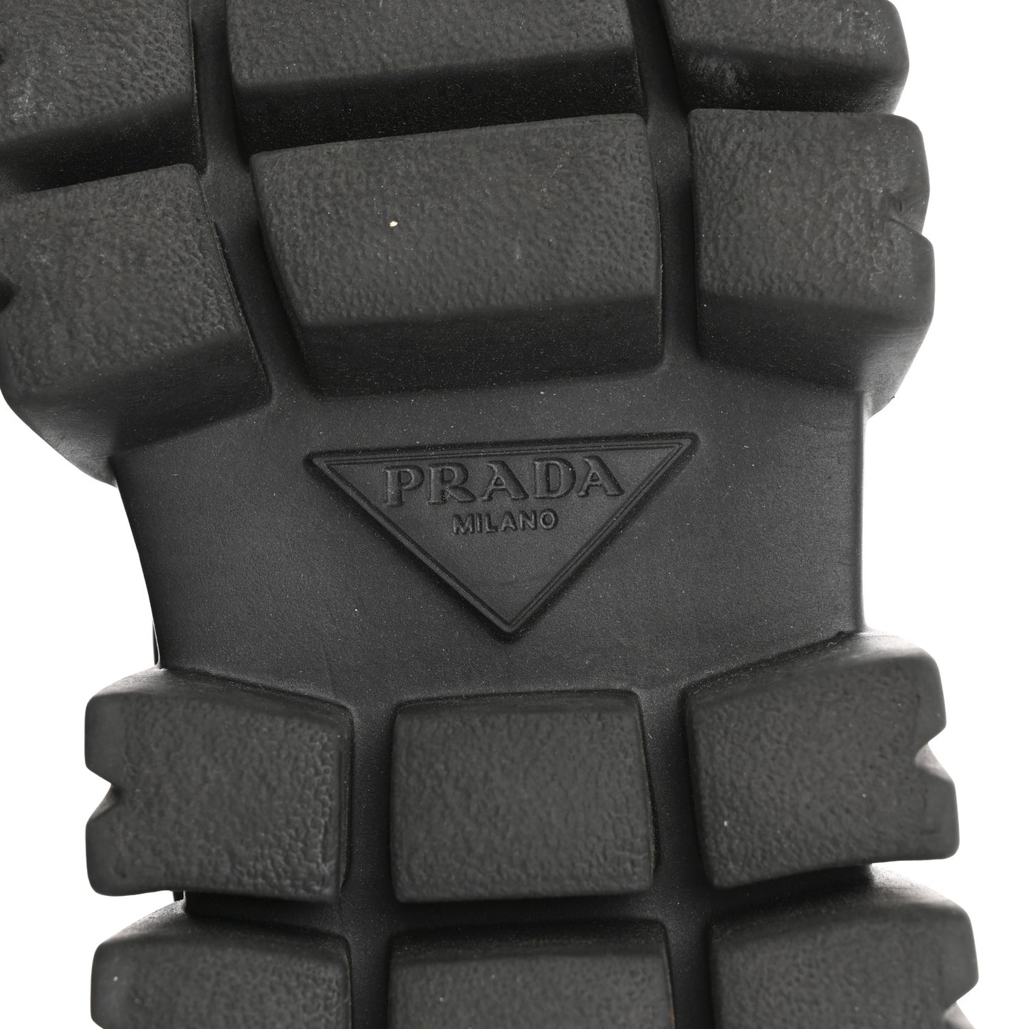 Rubber Technical Knit Fabric Triangle Logo Evolution 55mm Sneakers 35.5 Black