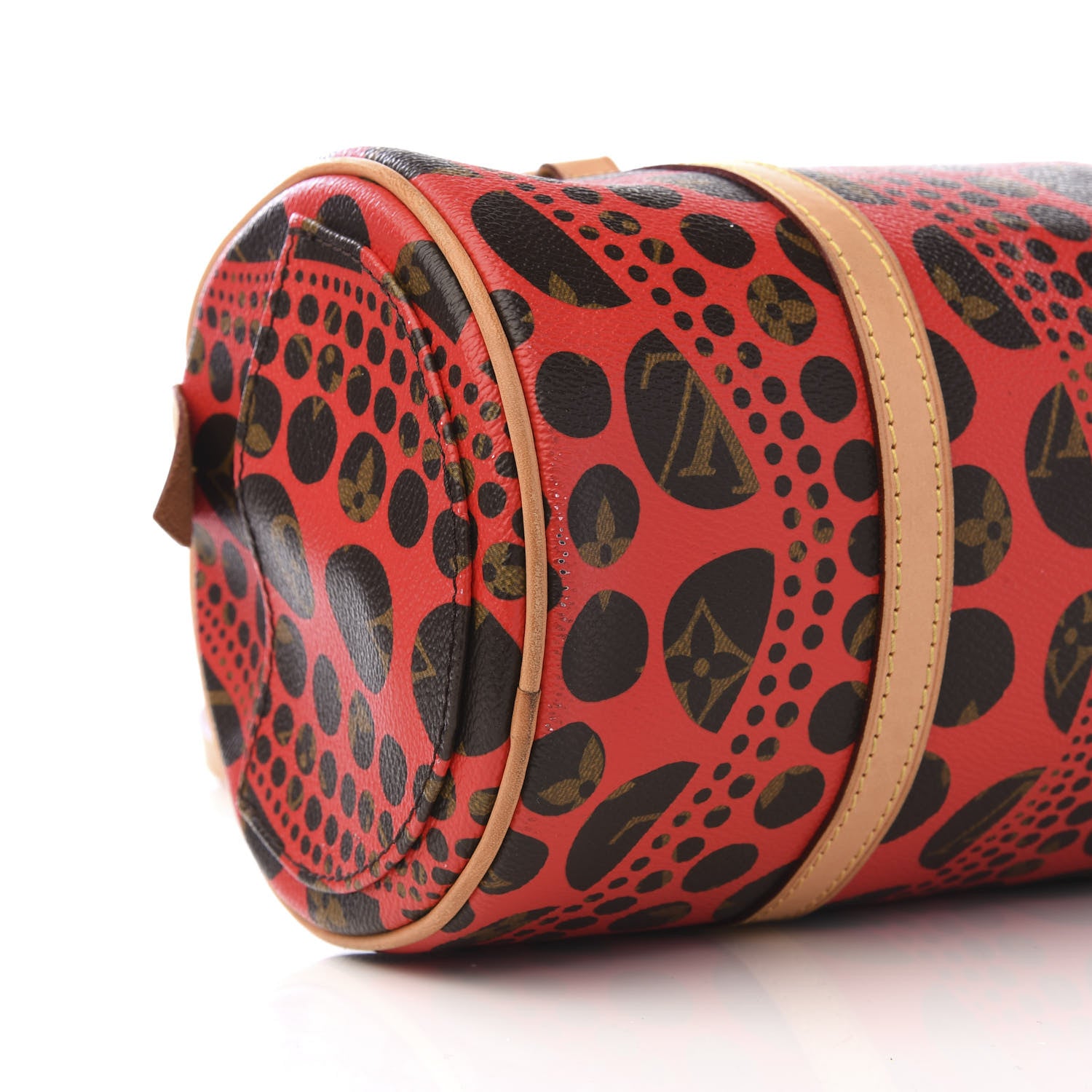 Louis Vuitton Monogram Kusama Pumpkin Dots Papillon 30 Red 6 of 11