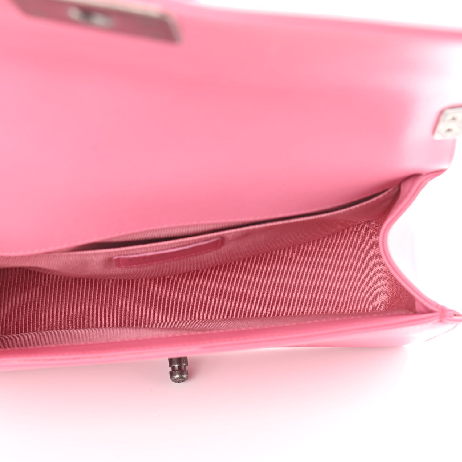Chanel Calfskin Chevron Quilted Medium Boy Flap Pink 5 of 12