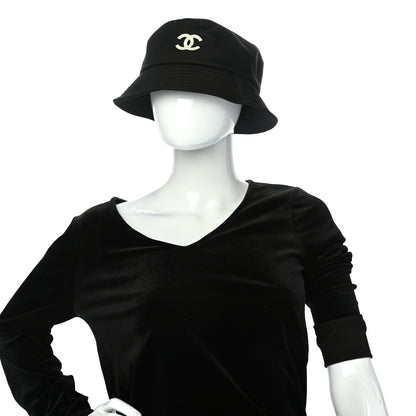 Chanel Cotton CC Bucket Hat L Black 2 of 6