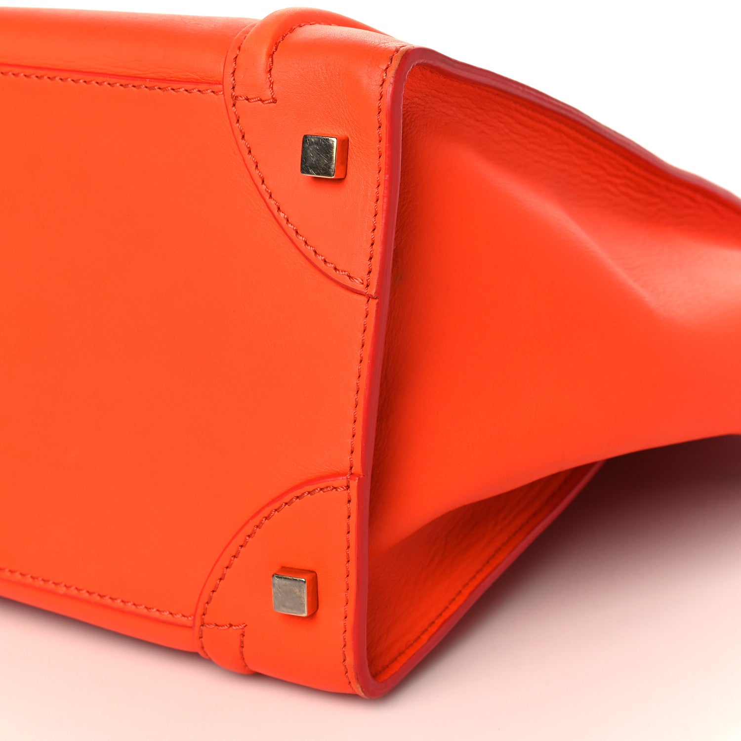 Celine Smooth Calfskin Mini Luggage Orange 8 of 11