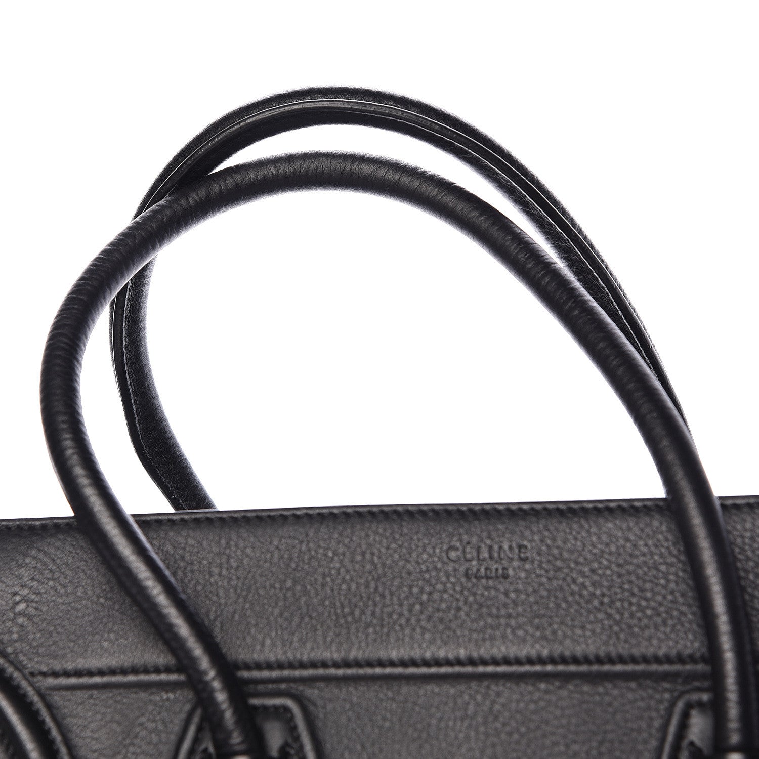 Celine Supple Calfskin Medium Phantom Luggage Black 10 of 12