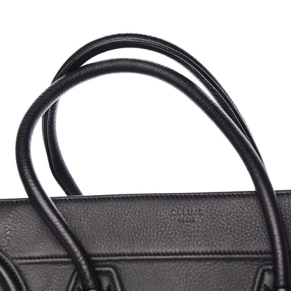 Celine Supple Calfskin Medium Phantom Luggage Black 10 of 12