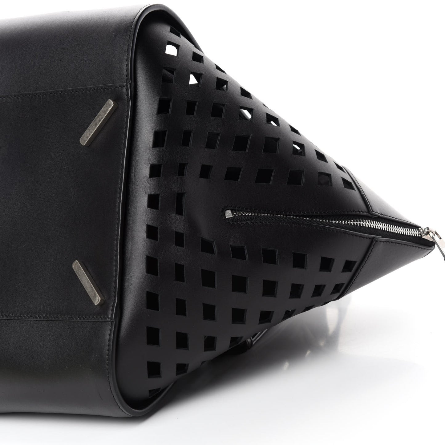 Calfskin Medium Tulip Hammock Shoulder Bag Black