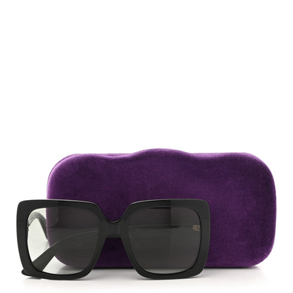 Gucci Crystal Square Frame GG Sunglasses GG0418S Black 9 of 9