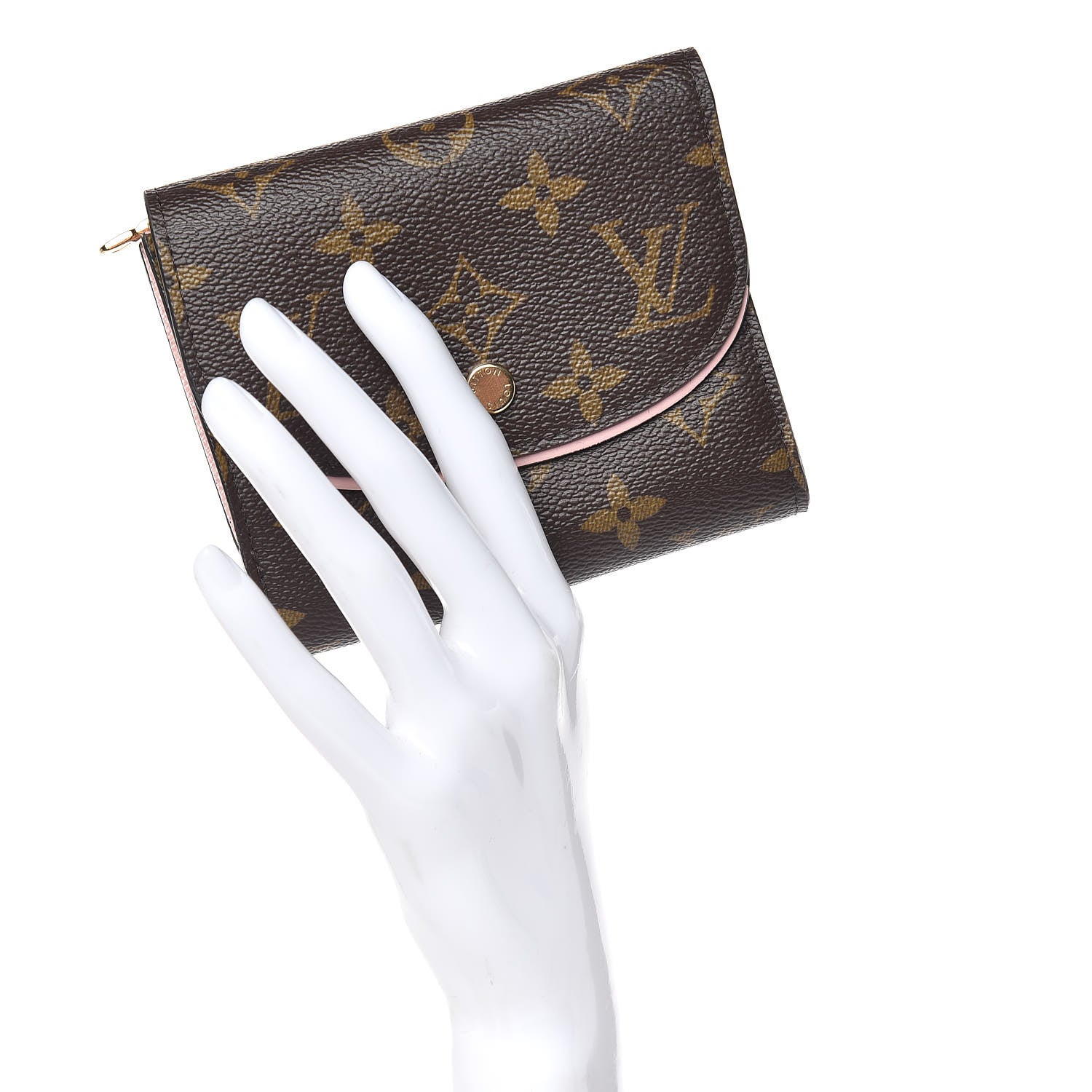 Louis Vuitton Monogram Ariane Compact Wallet Rose Ballerine 2 of 7