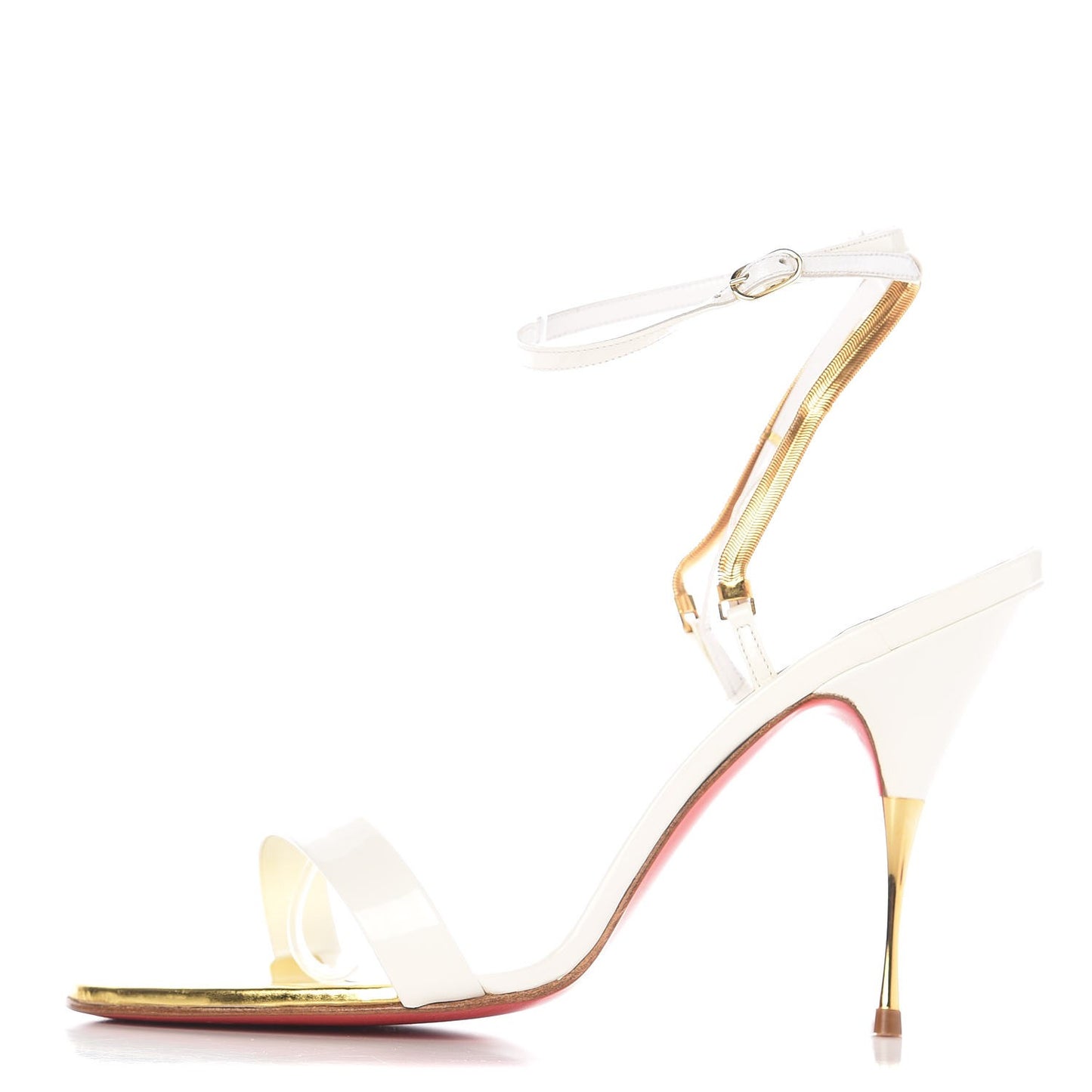 Patent Diskoteka Sandals 37 White Gold