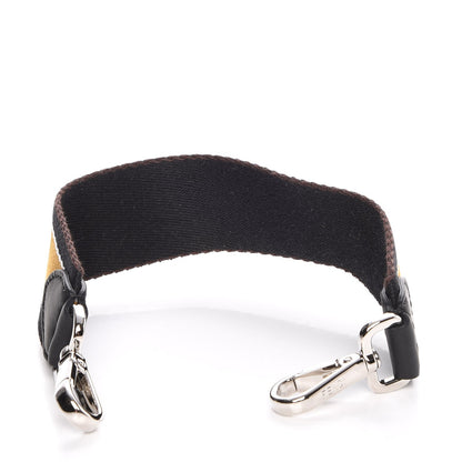 Fendi Ribbon Vitello Century FF Striped Mini Strap You Black Tobacco 3 of 6