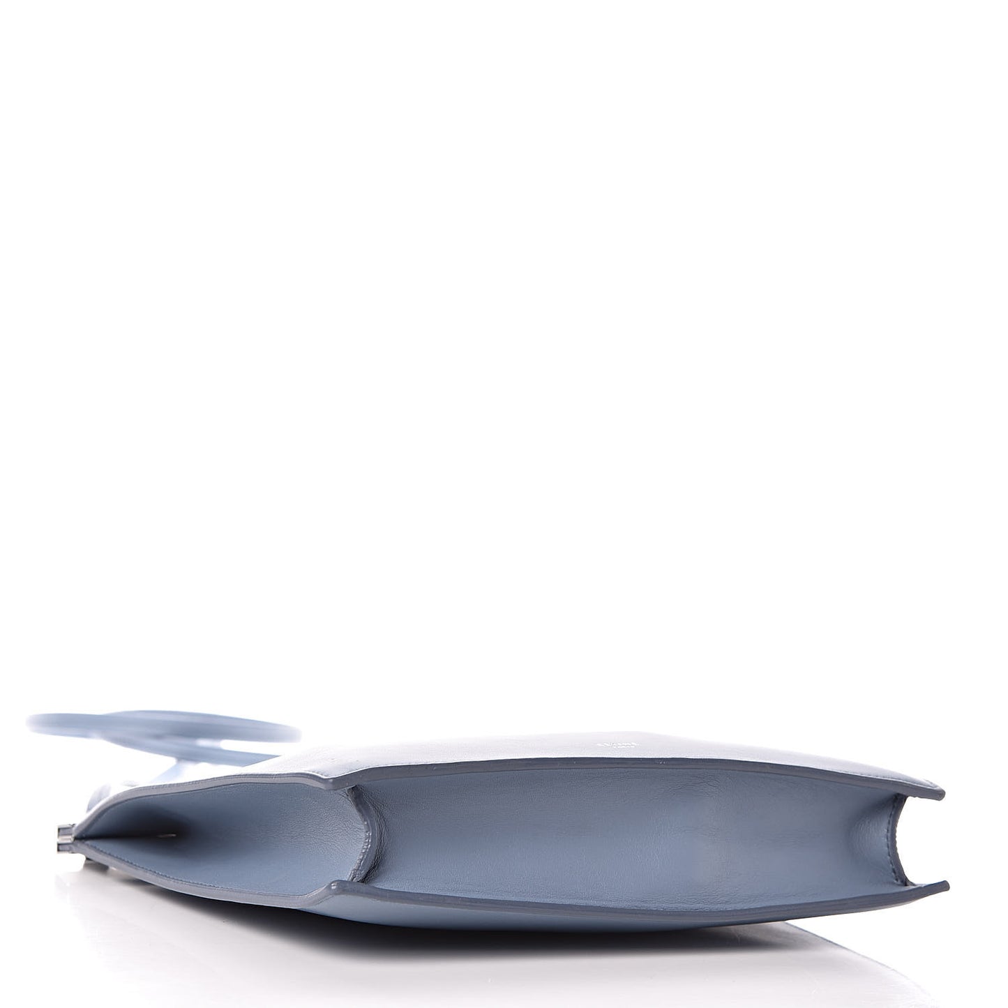 Smooth Calfskin Mini Clasp Bag Medium Blue