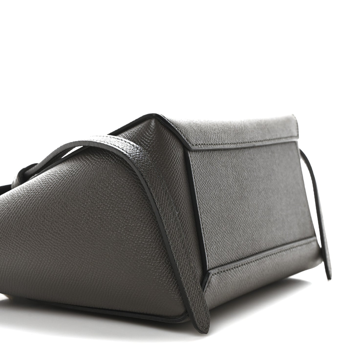 Grained Calfskin Nano Belt Bag Grey
