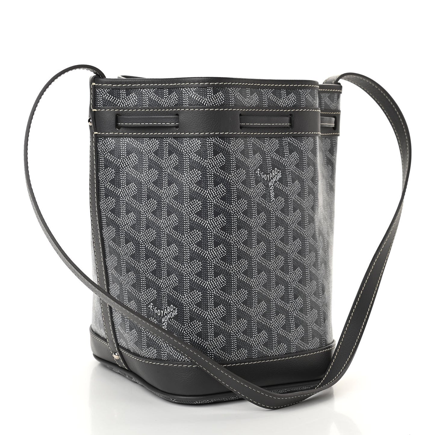 Goyardine Petit Flot Bucket Bag PM Grey