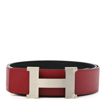 Hermes Epsom 42mm Constance 2 H Belt 100 Rouge Grenat Black 1 of 7