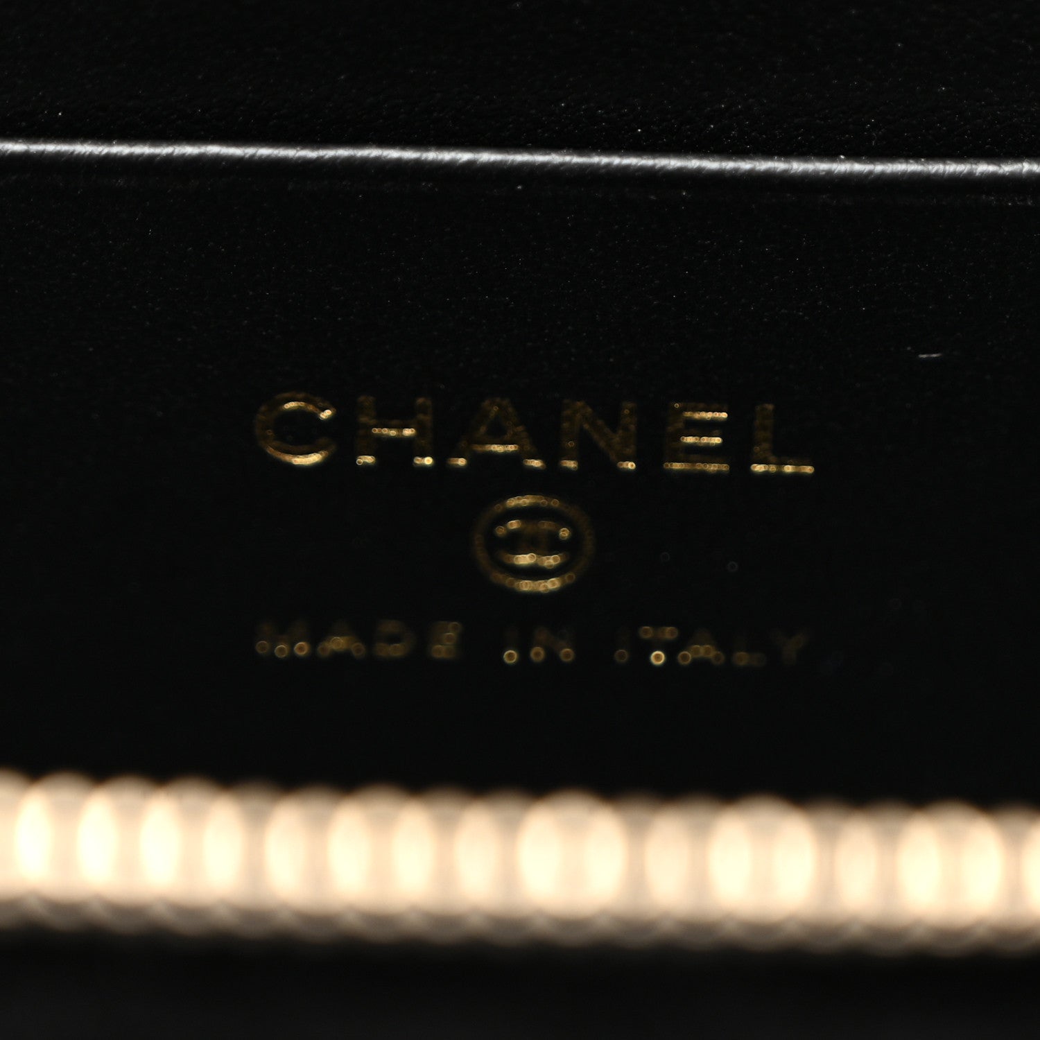 Chanel Velvet Diamanté Quilted Top Handle Slim Vanity Case With Chain Black 6 of 10