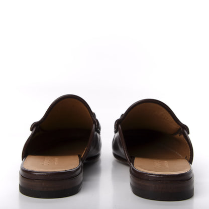 Gucci Goatskin Mens Horsebit Slippers 6 Light Brown 6 of 10