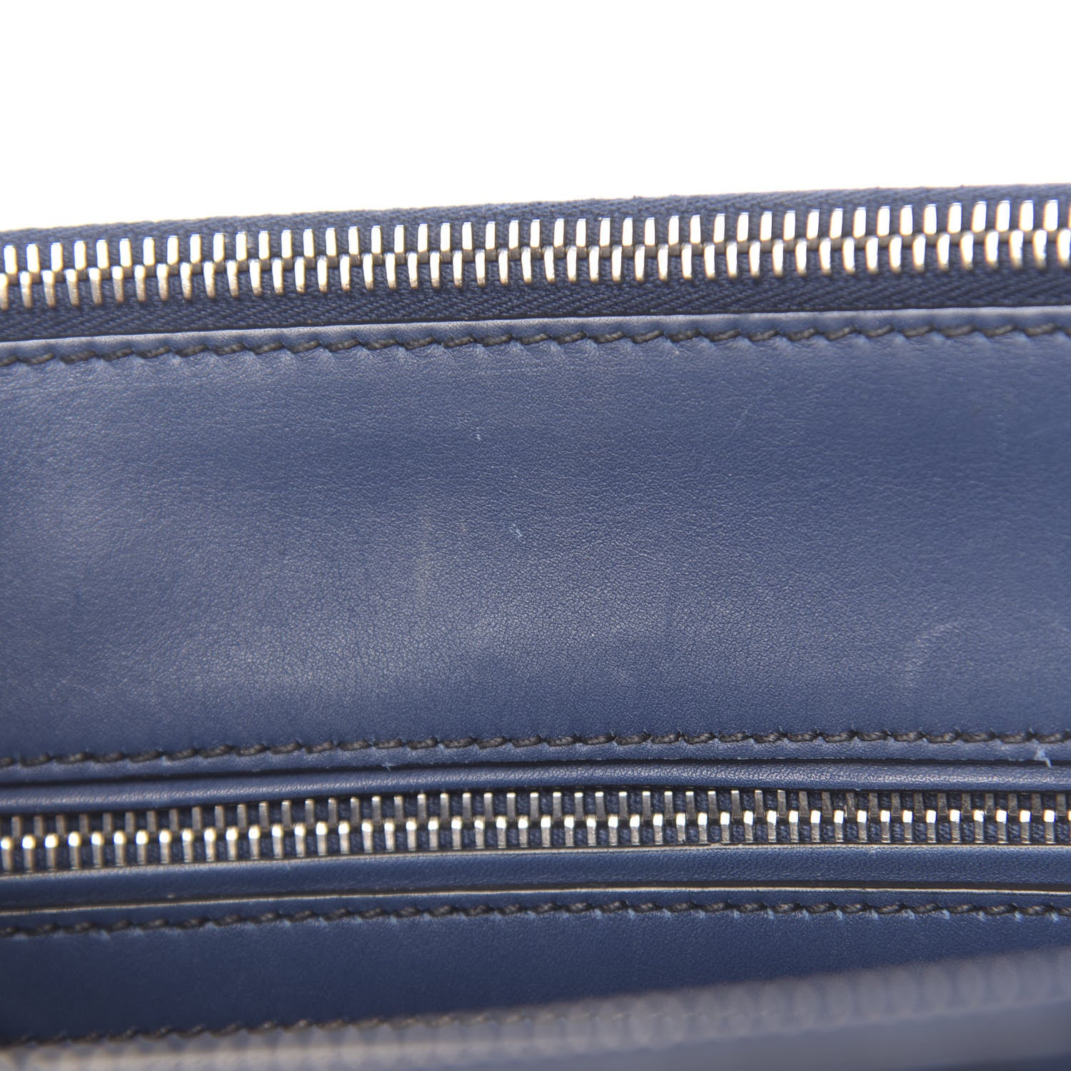 Prada City Calf Hand Stitched Medium Galleria Double Zip Tote Bleuette 10 of 23
