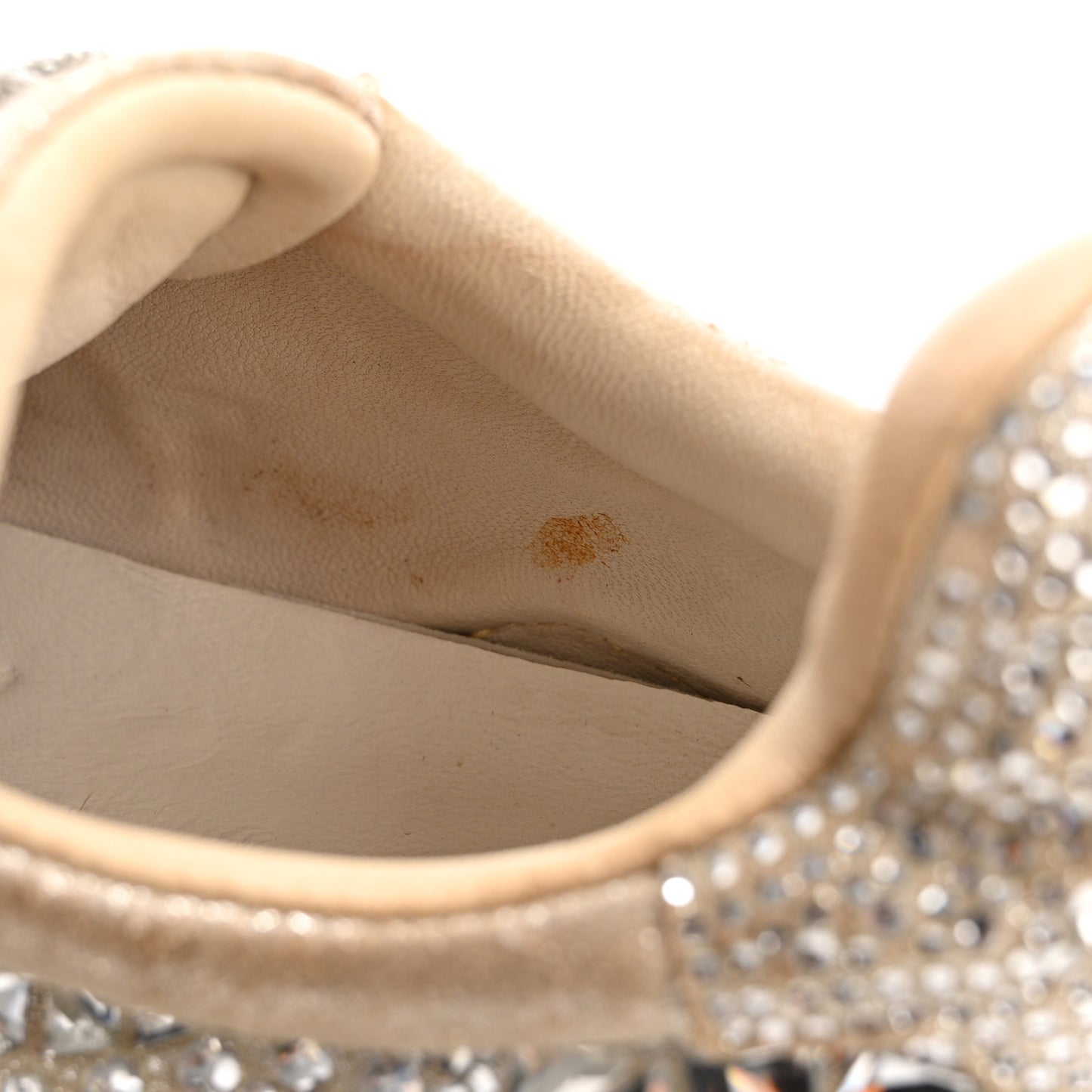 Crystal Womens Diamond F Low Top Sneaker 37