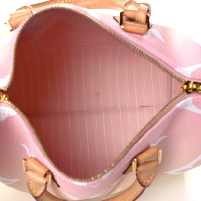 Louis Vuitton Monogram Giant By The Pool Speedy Bandouliere 25 Light Pink 5 of 22
