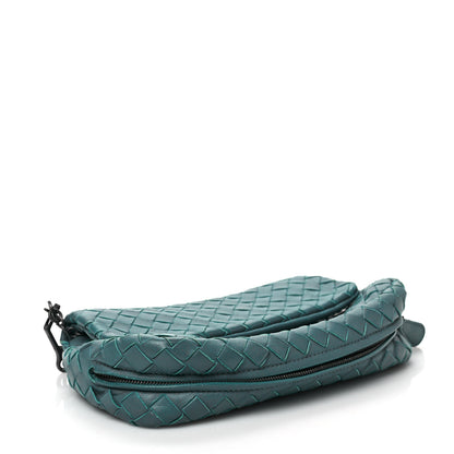 Bottega Veneta Nappa Intrecciato Mini Messenger Bag Blue 4 of 9