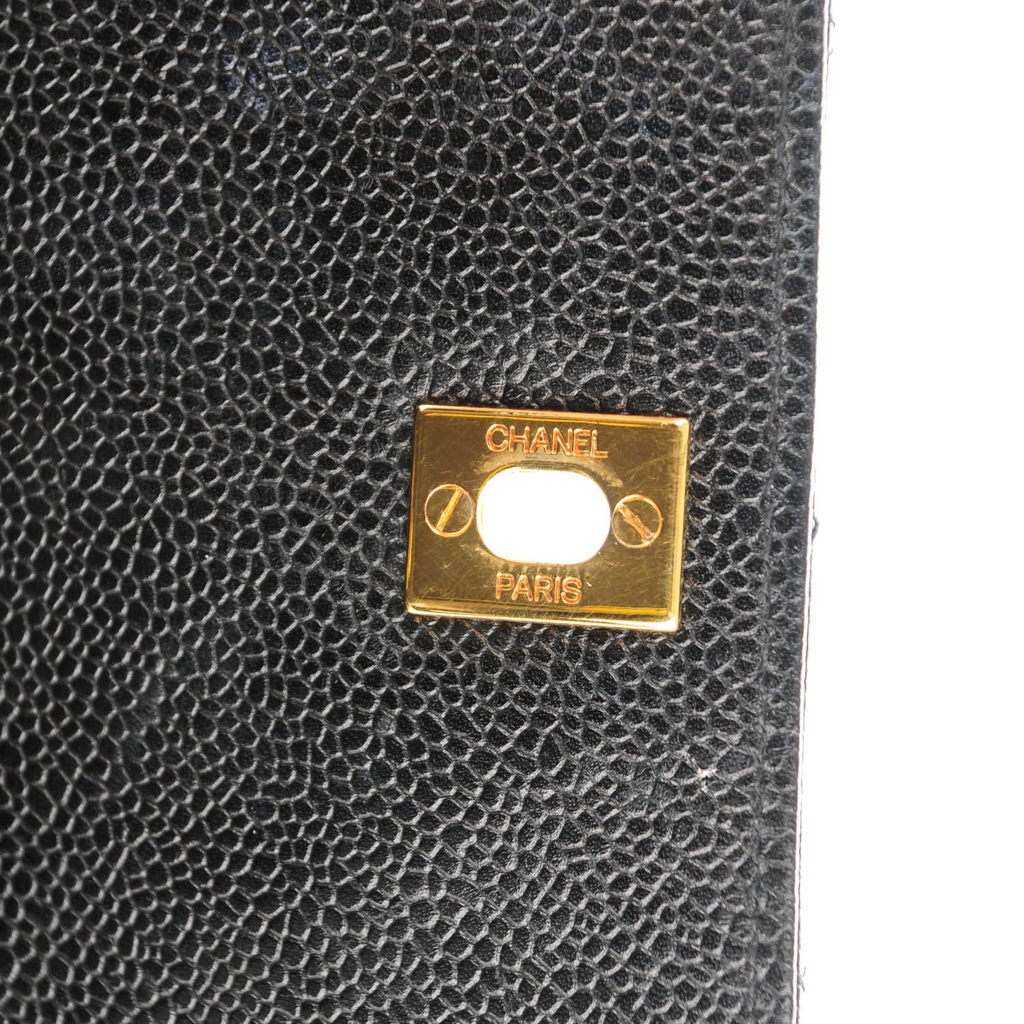 Caviar Quilted Mini Square Flap Black