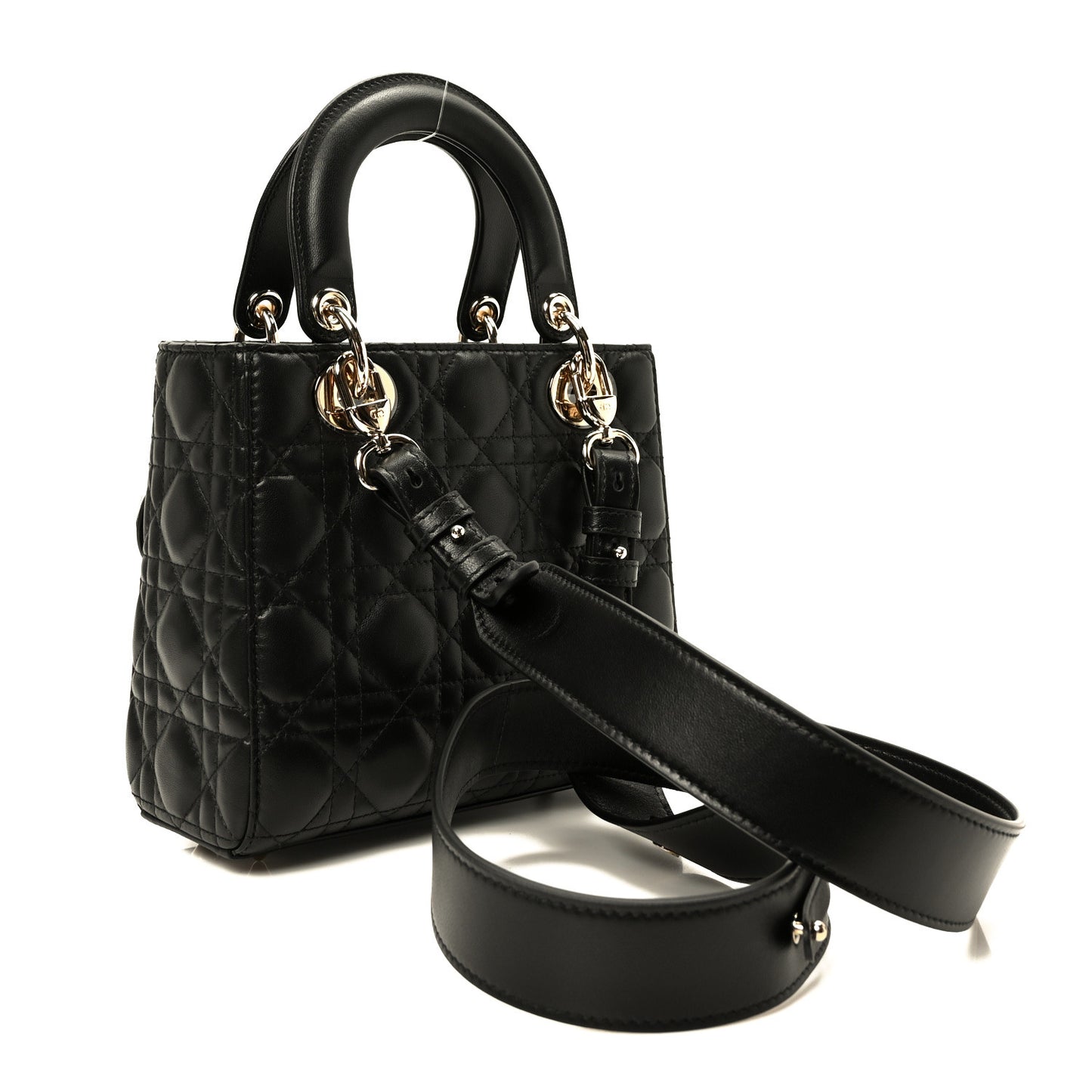 Lambskin Cannage Small My ABCDior Lady Dior Black