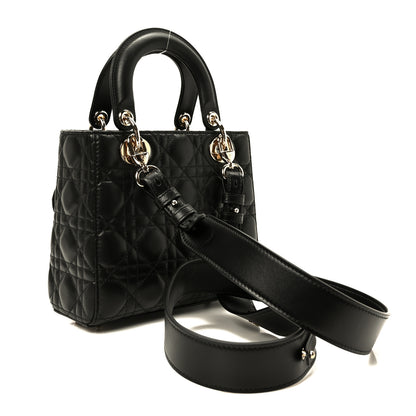 Christian Dior Lambskin Cannage Small My ABCDior Lady Dior Black 3 of 9