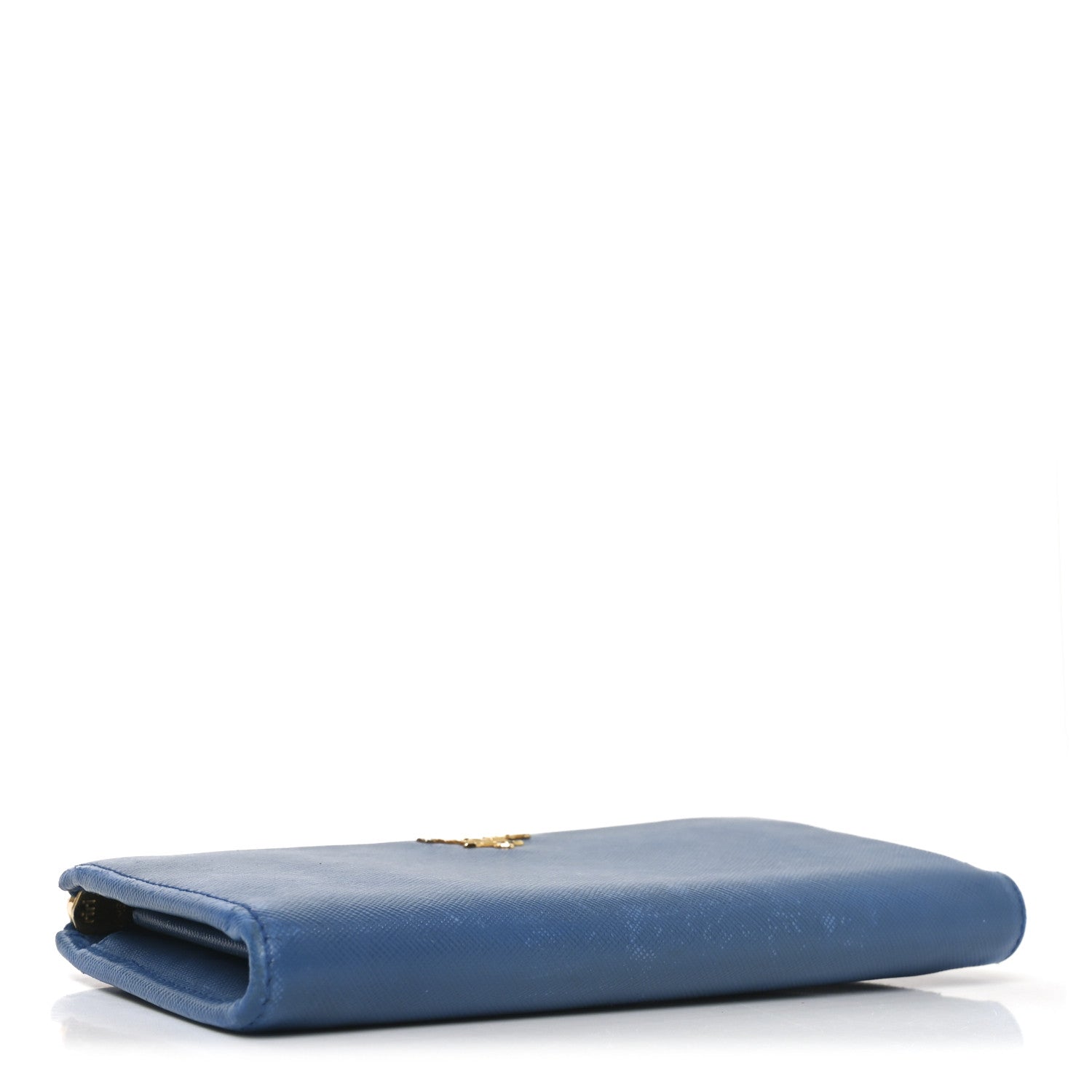 Prada Vitello Move Half Zip Wallet Cobalto 4 of 8