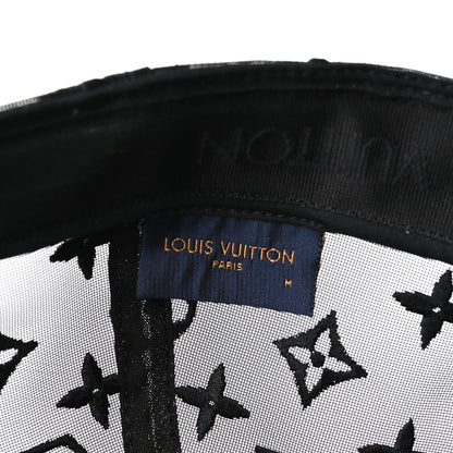 Louis Vuitton Monogram Mesh Cotton Cap M Black 8 of 12