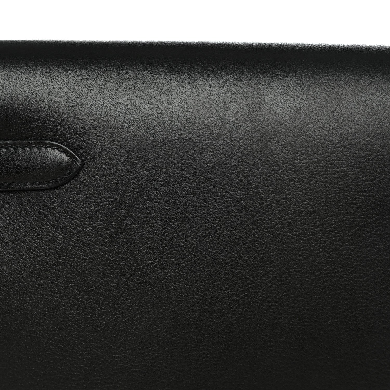 Hermes Evercolor Kelly Depeches 25 Pouch Black 9 of 10