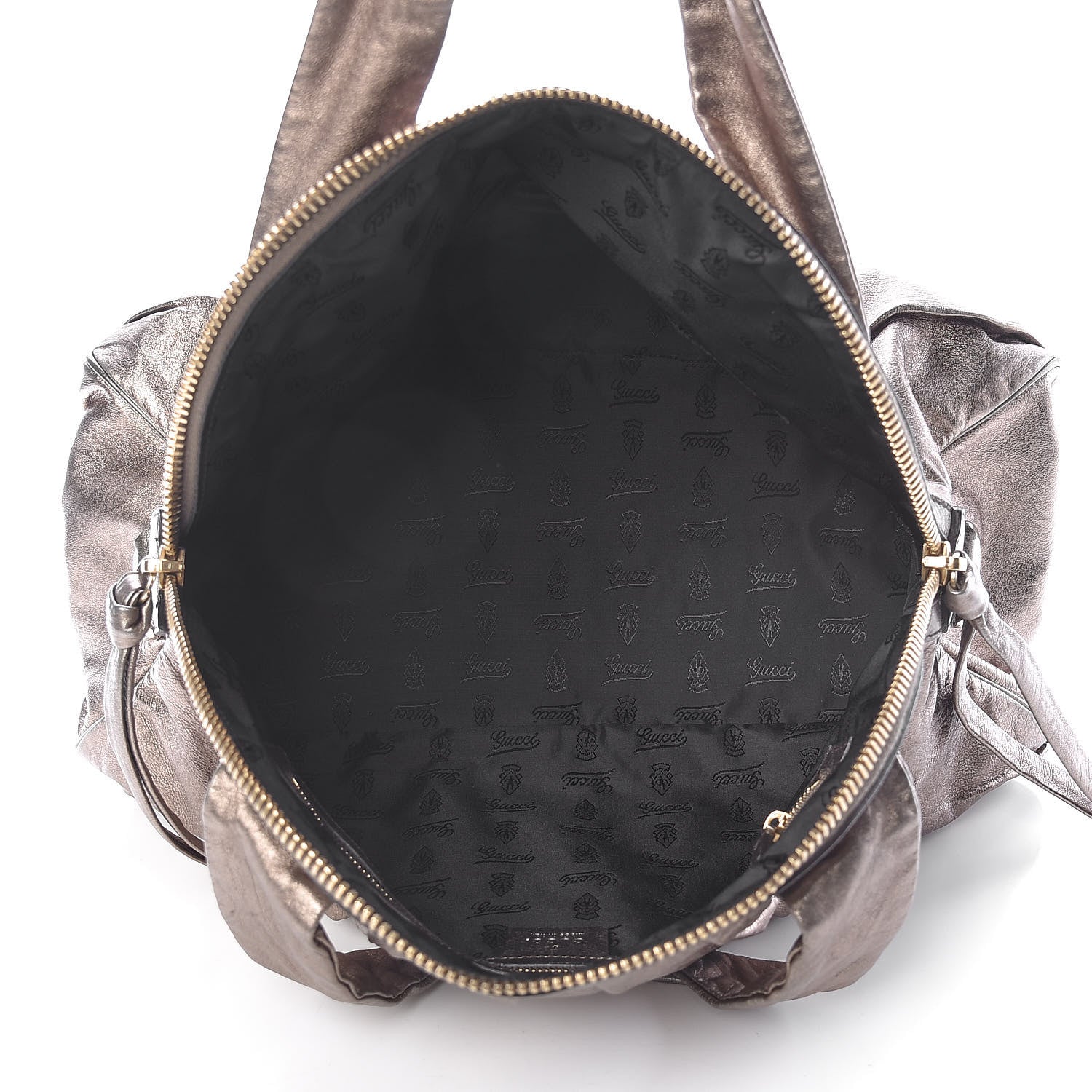 Gucci Metallic Calfskin Medium Hysteria Top Handle Bag Gold 5 of 18