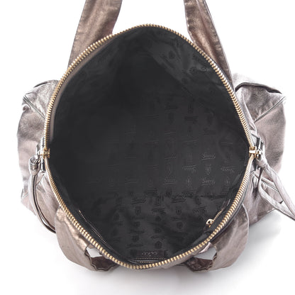 Gucci Metallic Calfskin Medium Hysteria Top Handle Bag Gold 5 of 18