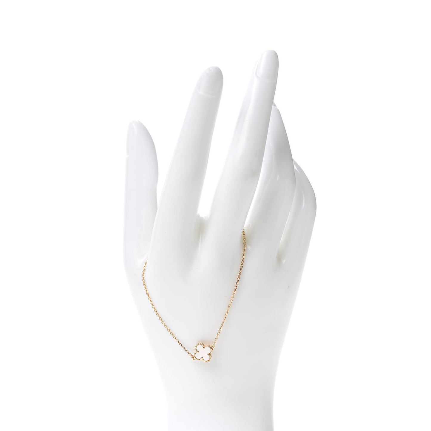 18K Yellow Gold Mother of Pearl Sweet Alhambra Bracelet
