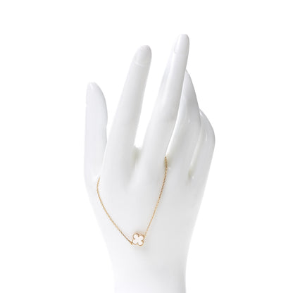 Van Cleef & Arpels 18K Yellow Gold Mother of Pearl Sweet Alhambra Bracelet 2 of 6