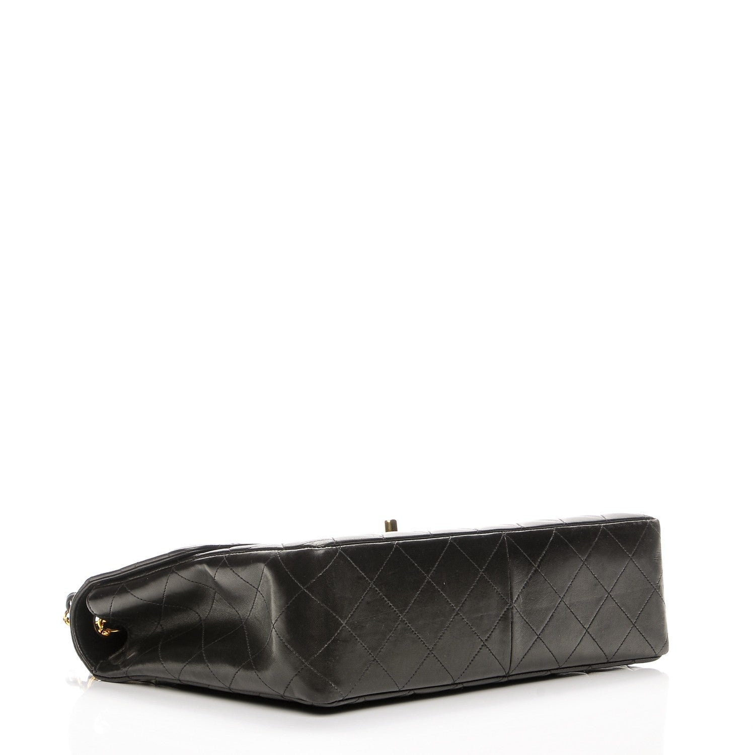 Chanel Lambskin Quilted Jumbo Single Flap Black 4 of 8