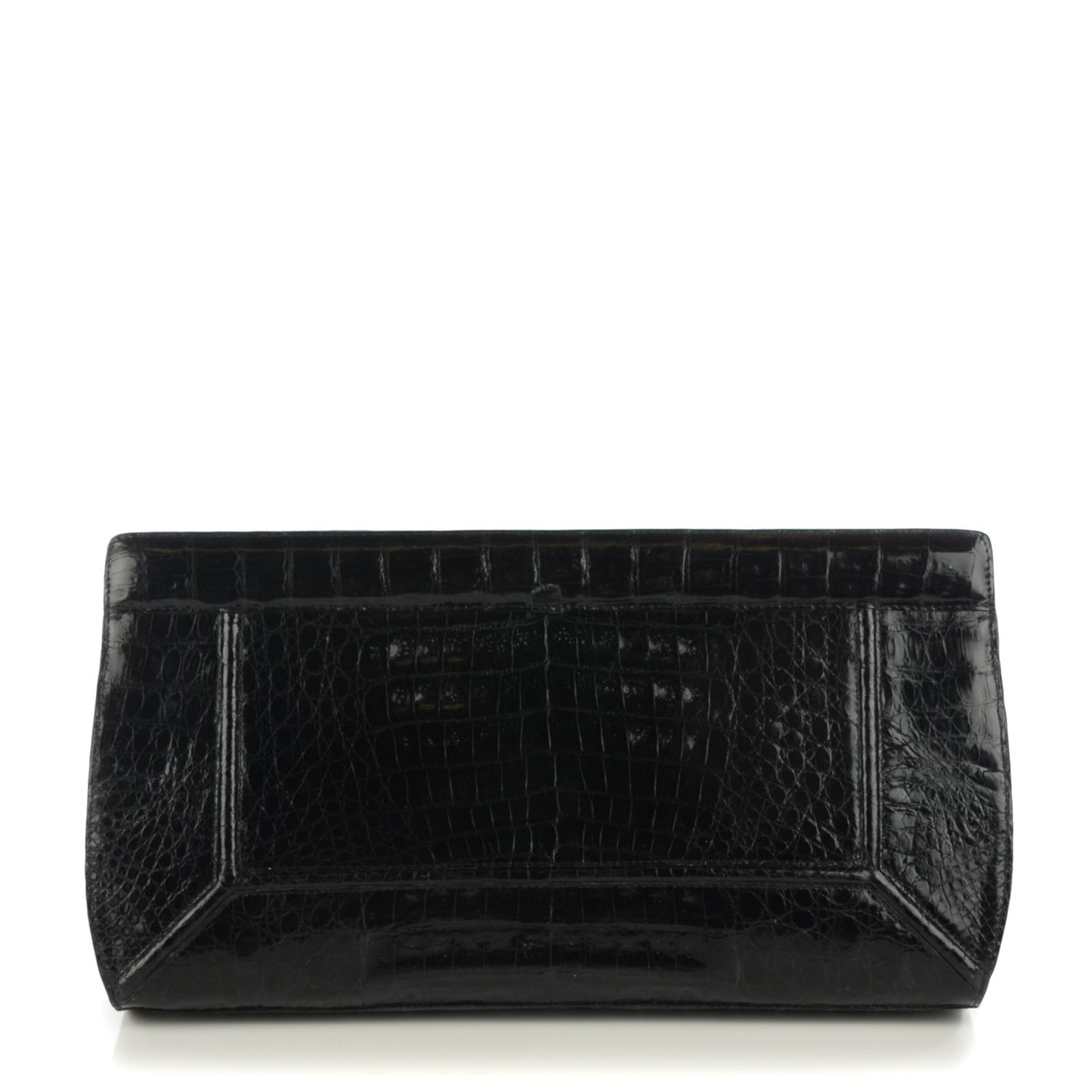 Crocodile Clutch Black