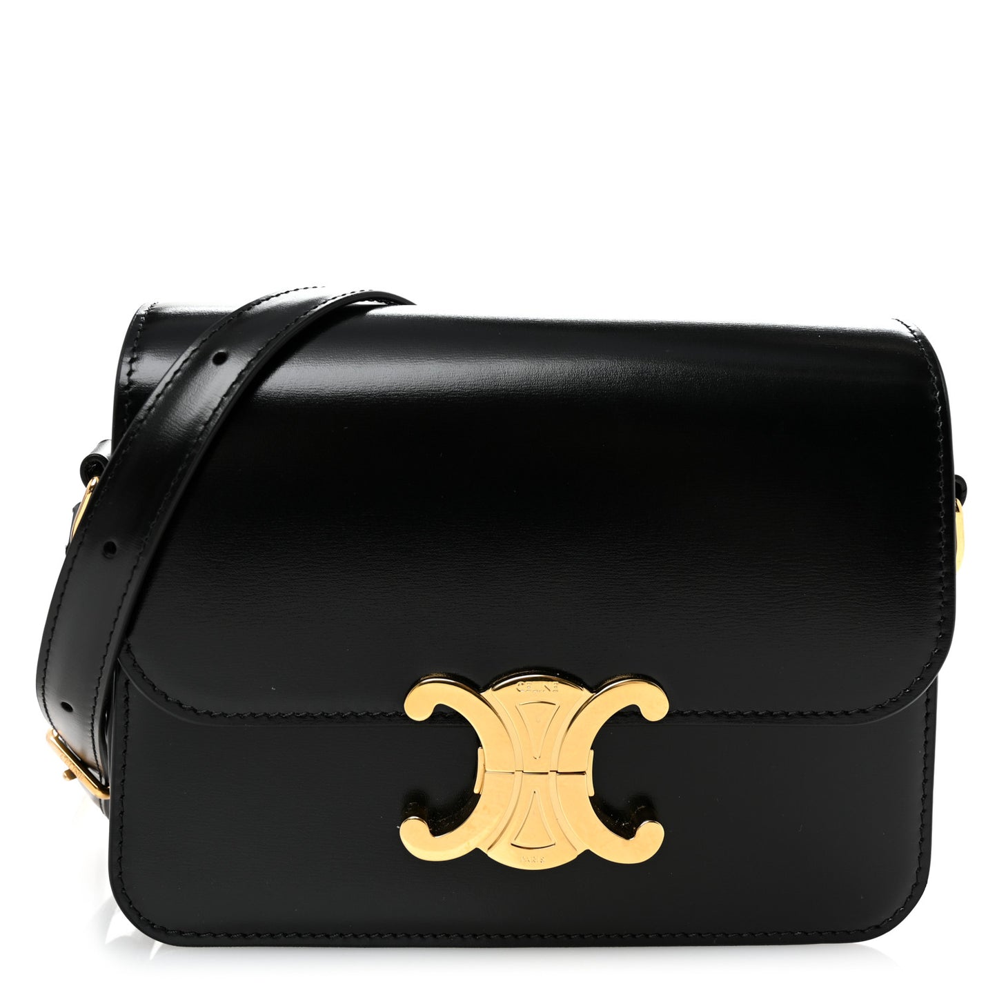 Shiny Calfskin Teen Triomphe Black