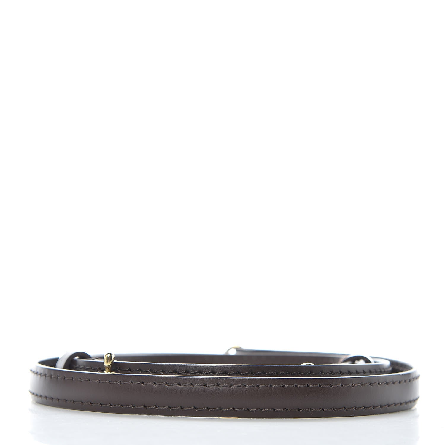 Louis Vuitton Calfskin 12mm Adjustable Shoulder Strap Brown 2 of 4