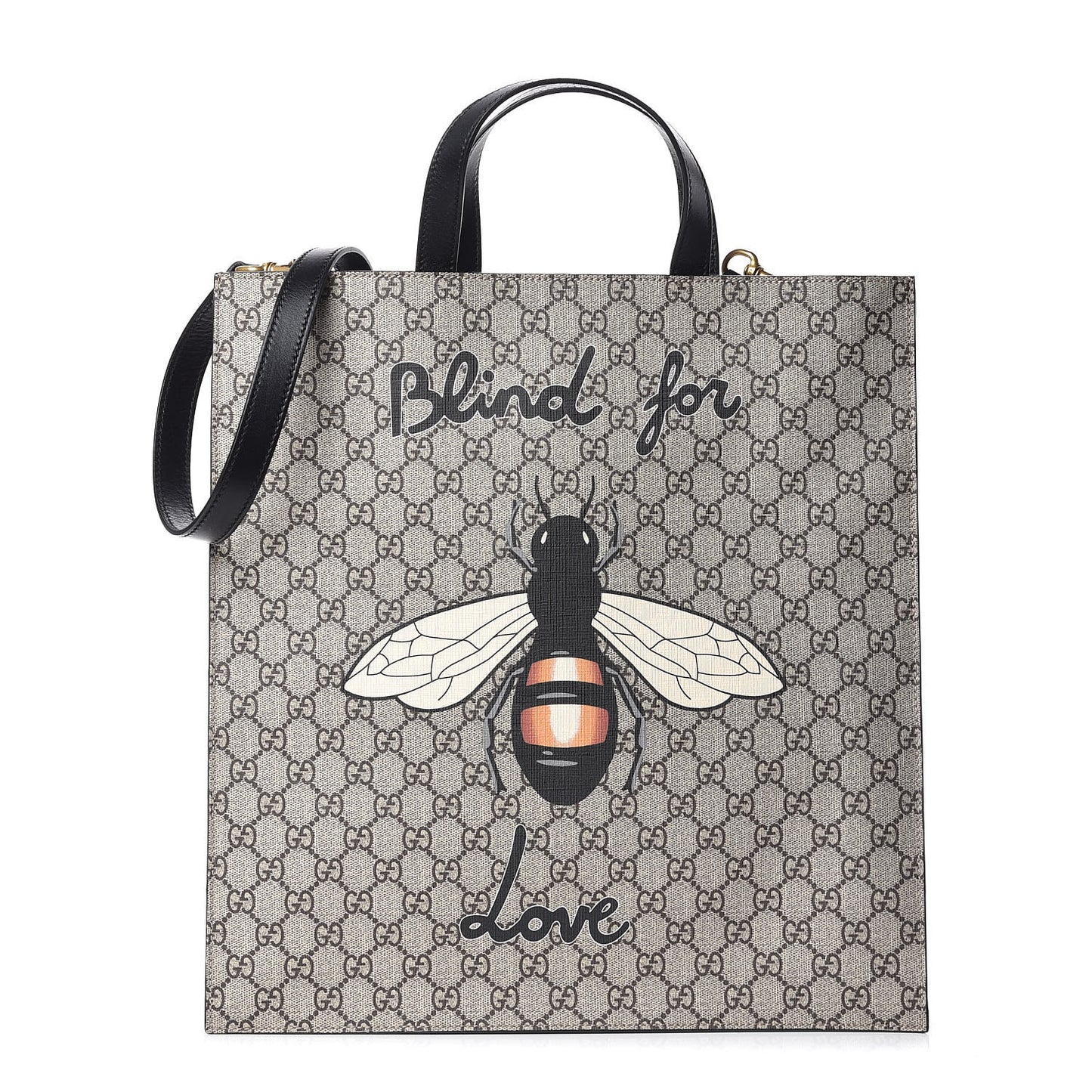 GG Supreme Monogram Blind for Love Vertical Tote
