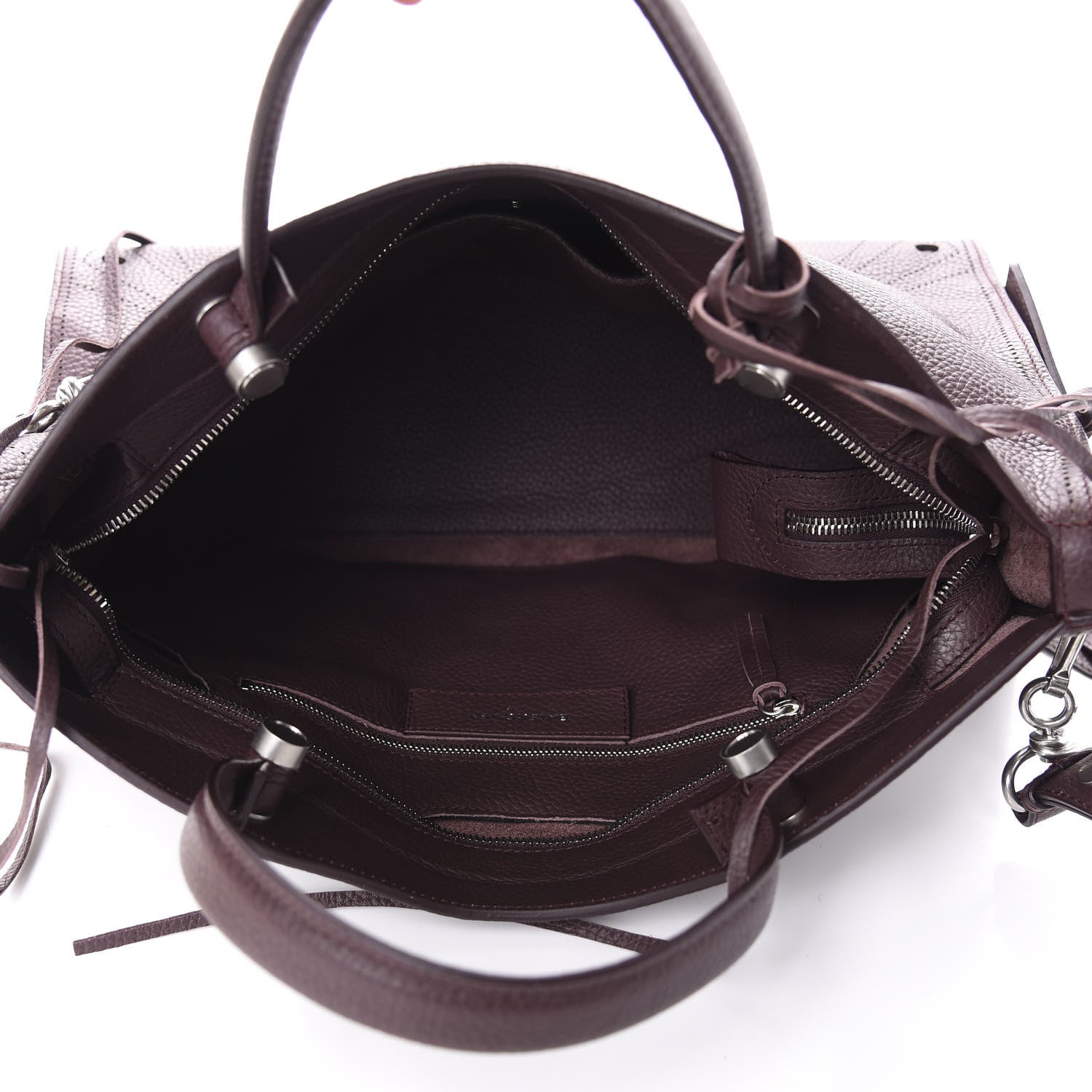 Balenciaga Veau Grana Perforated Blackout Hardware City Rouge Acajou 5 of 10