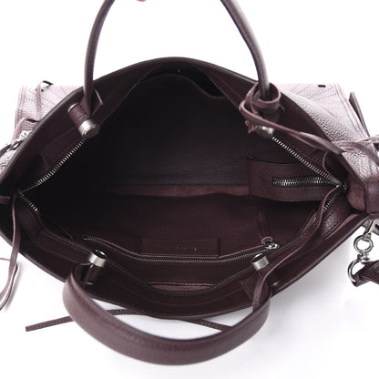Balenciaga Veau Grana Perforated Blackout Hardware City Rouge Acajou 5 of 10
