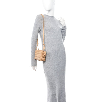 Bottega Veneta Nappa Intrecciato Mini Loop Camera Bag Almond 2 of 9