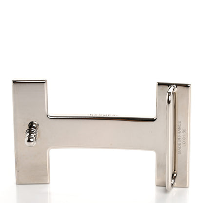 Hermes Brushed Palladium 32mm Quizz H Belt Buckle 4 of 4