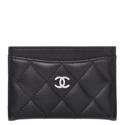 Chanel Lambskin Quilted Card Holder Black 1 of 9