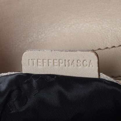 Burberry Lambskin Plisse Studded Hobo Natural 9 of 12