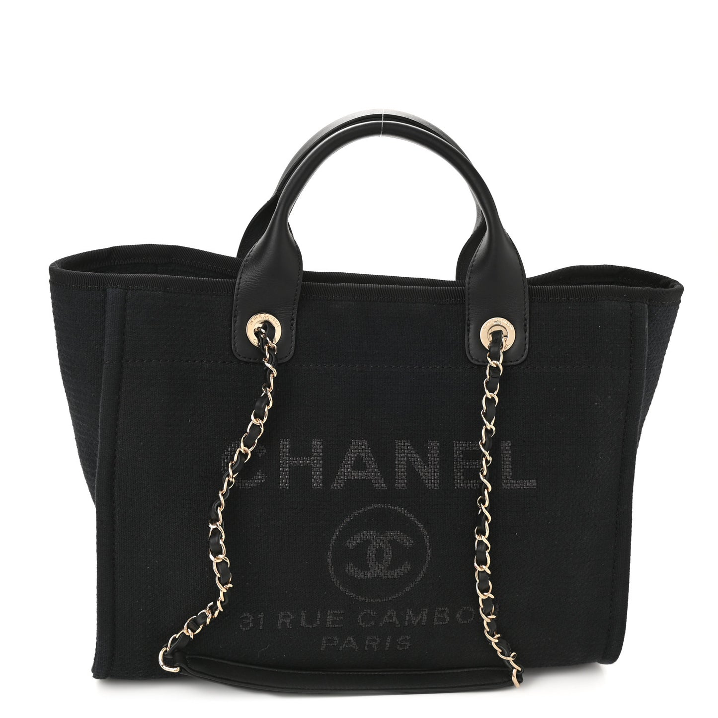 Mixed Fibers Small Deauville Tote Black