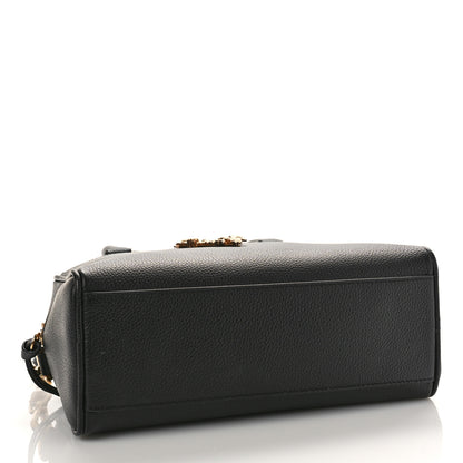 Versace Grained Calfskin Virtus Bowling Bag Black 4 of 8